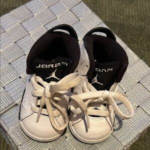 Jordan Kids Black and White Sneakers